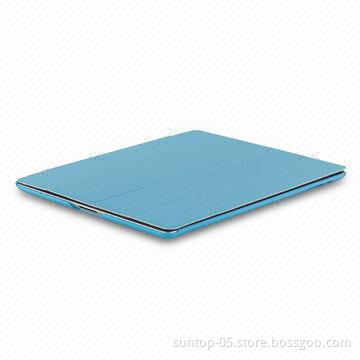 Case for iPad. Made of PU + Superfine Fabric